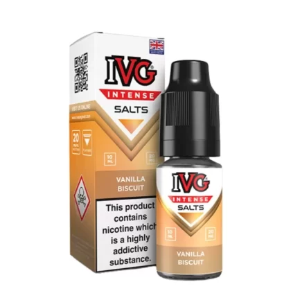 Vanilla Biscuit Nic Salts E-Liquid Intense Salts Series by IVG (10ml) - 10mg