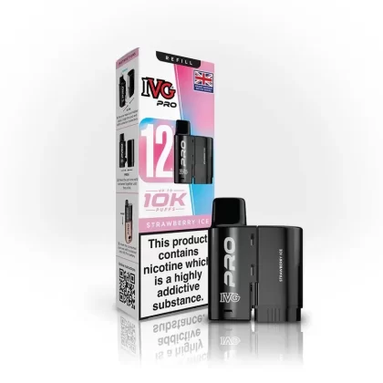 IVG Pro Zero Nicotine Refill Strawberry Ice - Nicotine Strength#0mg (BDAE3D)