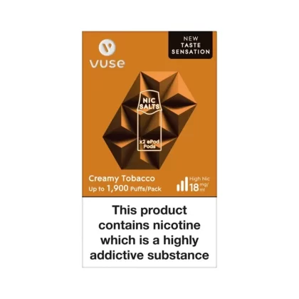 Vuse ePod Taste Sensation Creamy Tobacco Pods (2 Pack) - Strength#18mg>20mg (D6AE02)