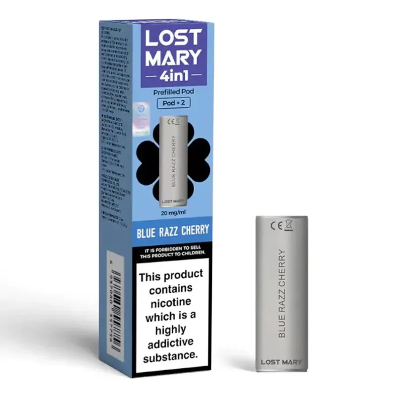 Lost Mary 4-in-1 Prefilled Pods - Blue Razz Cherry - Image 3