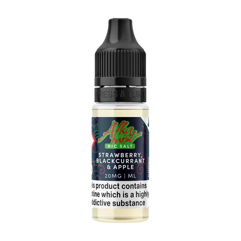 Strawberry, Blackcurrant & Apple Nic Salt by Alka Mist 10ml - 10mg - Vape Product (33D83E) - Image 2