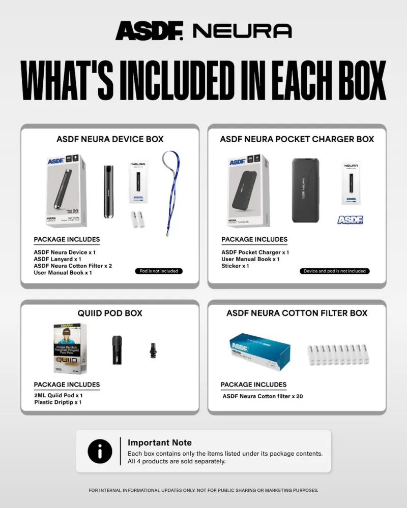 ASDF NEURA Pocket Charger Box 1500mAh Battery - Vapeandgo Com My - Image 3