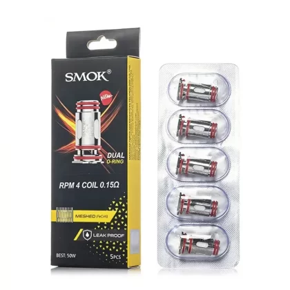 SMOK RPM 4 Replacement Coils - 0.15 Ohm, 0.6 Ohm (DB08FF)
