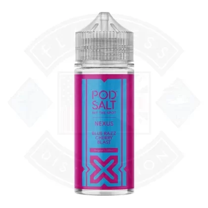 Pod Salt Nexus Blue Razz Cherry Blast 0mg 100ml Shortfill