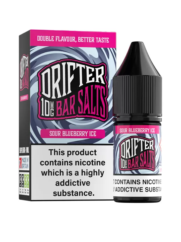 Sour Blueberry Ice Drifter Bar Salts E-Liquid - 10mg