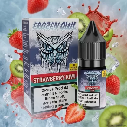 Frozen OWL Nikotinsalz Liquid – Strawberry Kiwi - Vapebazar