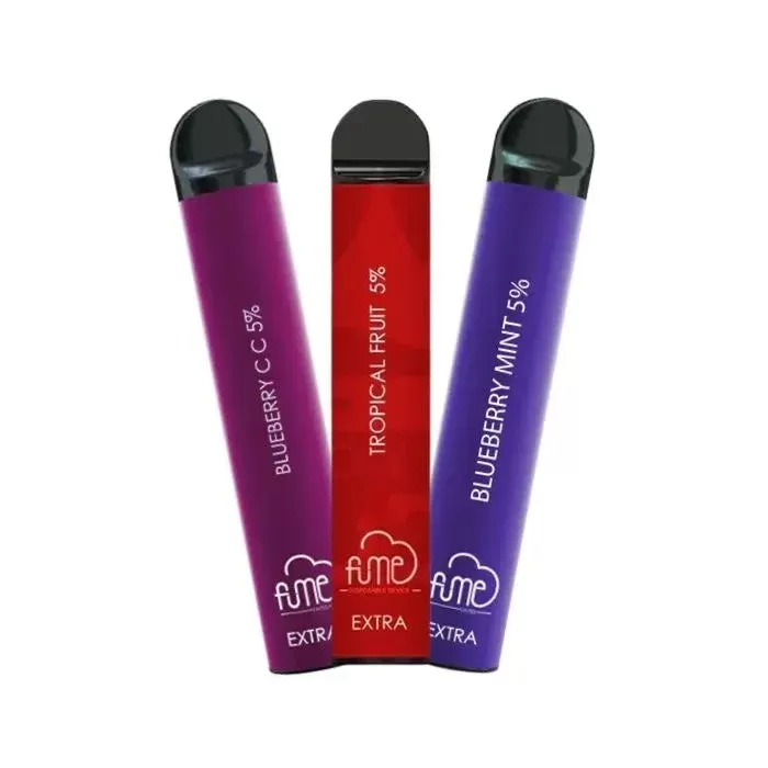 Fume EXTRA Disposable Vape - Pack Count#Single Pack~Flavor#Blueberry Mint>Bueberry CC>Double Apple>Fresh Lychee>Mango>Peach Ice>Strawberry>Tropical Fruit>Yogurt Cream~Nicotine#50MG