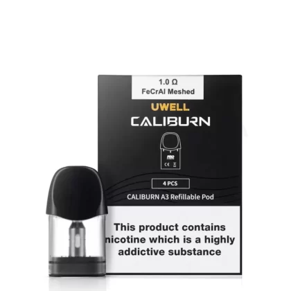 Uwell Caliburn A3 Replacement Pods 4PCS 1.0Ω 2ml - Vape Product (DB83AC)