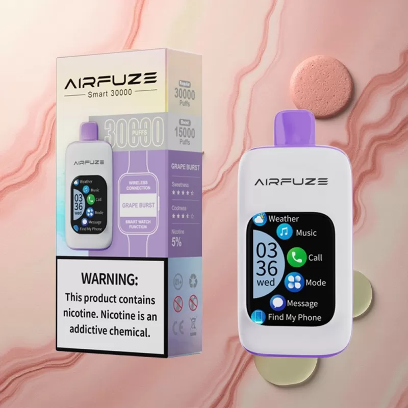 AirFuze Smart 30000 Grape Burst 5% Nicotine 900mAh - Image 2
