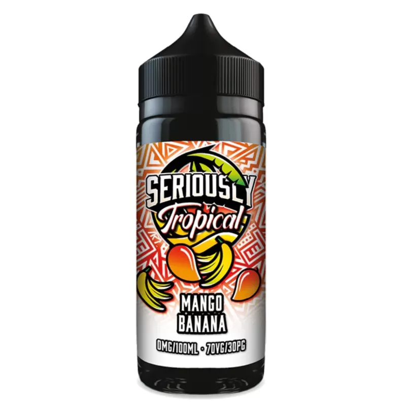 Seriously Tropical Mango Banana 100ml Short Fill E Liquid - Vapourdays Co