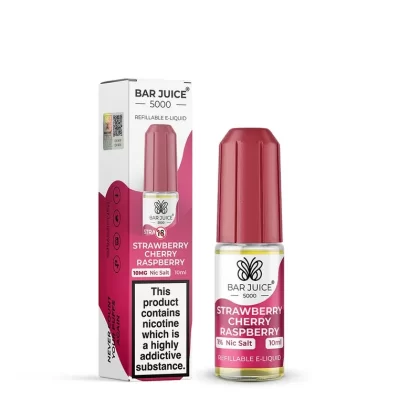 Bar Juice 5000 Strawberry Cherry Raspberry Nic Salt - Nicotine Strength#10mg>20mg