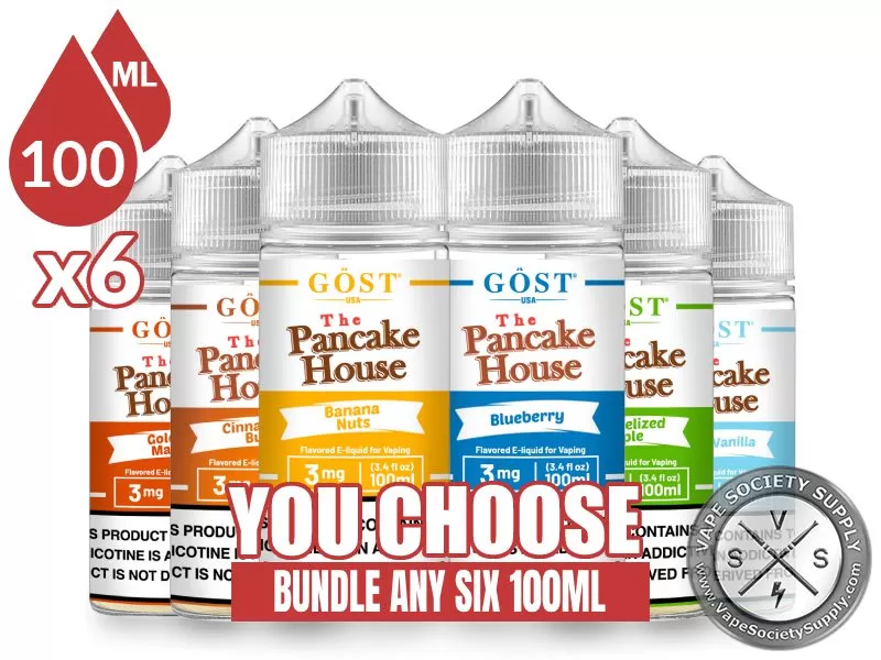 The Pancake House E-Juice Bundle 6x100ml (600ml)