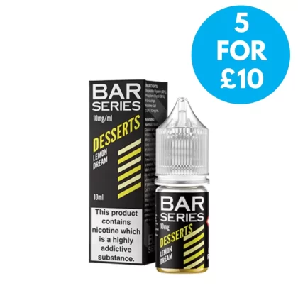 10mg (1.0%) Bar Series Nic Salt Desserts Range 10ml - Vape Co