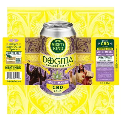 Mighty Kind Drinks: Dogma Violet Mango CBD