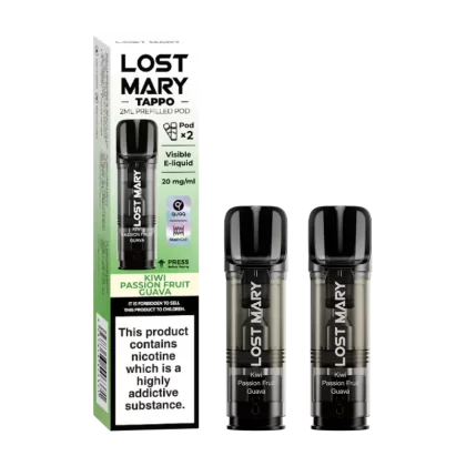 Kiwi Passion Fruit Guava Lost Mary Tappo Pods - Vapeshop Co