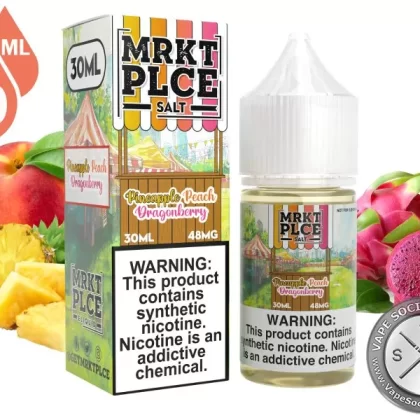 Pineapple Peach Dragonberry by MRKT PLCE Salt 30ml - Vape Product, Vape Product