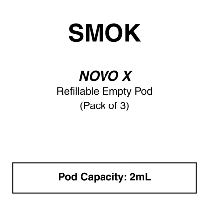 SMOK Novo X Replacement Pods - 0.8 OHM MESHED, 0.8 OHM MTL DC