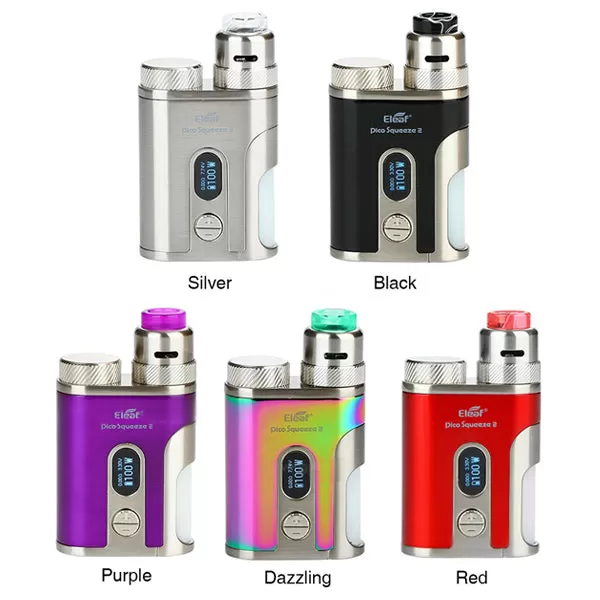 Eleaf Pico Squeeze 2 100W Squonk Kit with Coral 2 RDA (4000mAh & 8ML) - Without Cell / Black / Hong Kong Warehouse