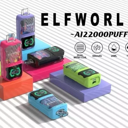 ELF WORLD Ai 22000 Puffs - Green apple, Cool mango