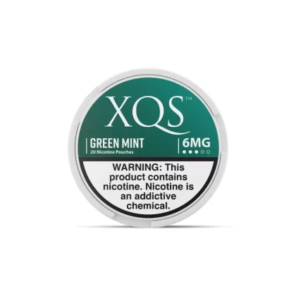 XQS Nicotine Pouch - Green Mint (20 Count) - 6MG