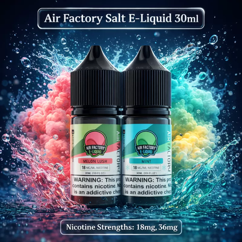 Air Factory Salt E-Liquid 30ml - Custard / 36mg - Vapeciga