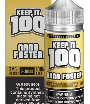 Nana Foster by Keep It 100 100ML - Vape Product, Vape Product (B3AD64)