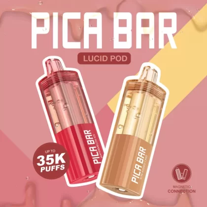 Assembled in USA | PICA BAR Lucid 35K Disposable POD - 35,000 Puffs - Blue Razz Ice