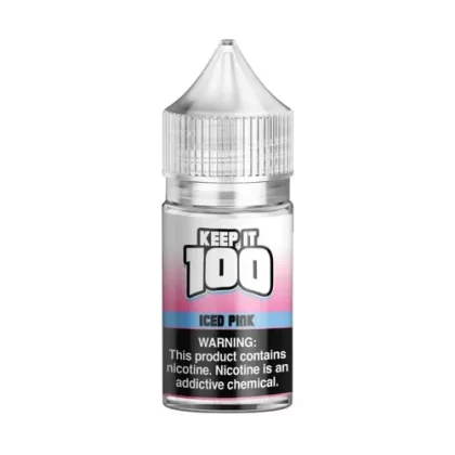 Keep it 100 Pink Iced Salt 30ml E-Juice - Vape Product, Choose Options