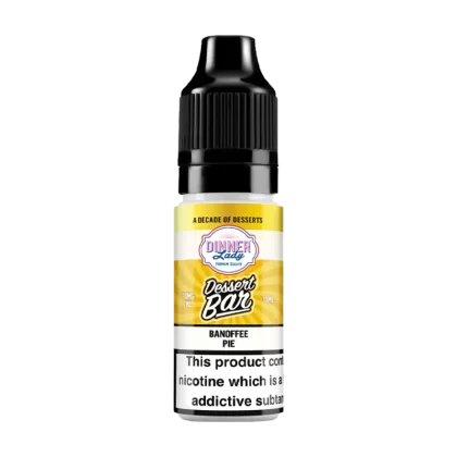 Banoffee Pie Nic Salt by Dinner Lady Dessert Bar Range - 20mg - Vape Product (D51E46)