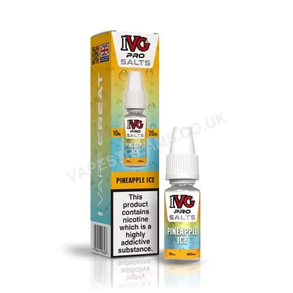 IVG Pro Pineapple Ice Nic Salt E-Liquid - Vapestreams Co