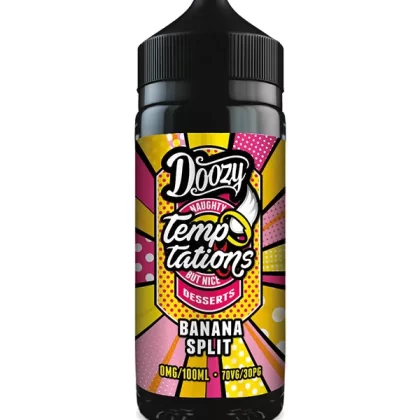 Banana Split Temptations Doozy Vape Co E Liquid 120ml - 3mg