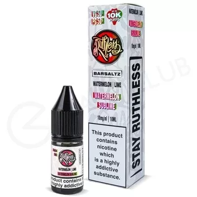 Watermelon Sublime Nic Salt E-Liquid by Ruthless Bar Saltz - Ecigpremium