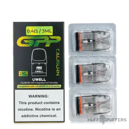 Uwell Caliburn GPP Pods - Resistance#0.4 ohm>0.6 ohm>0.9 ohm>1.2 ohm