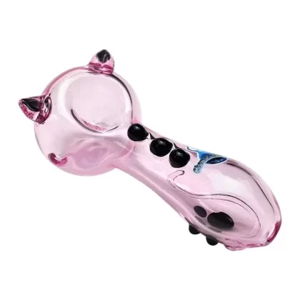 Chameleon Glass Snapchat Kitty Hand Pipe