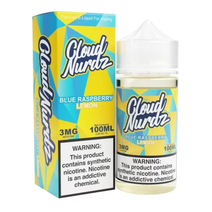 Blue Raspberry Lemon 100ml Synthetic Nic Vape Juice – Cloud Nurdz - Eightvape