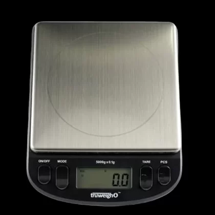 Truweigh Intrepid Series Black Compact Bench Scale with Bowl