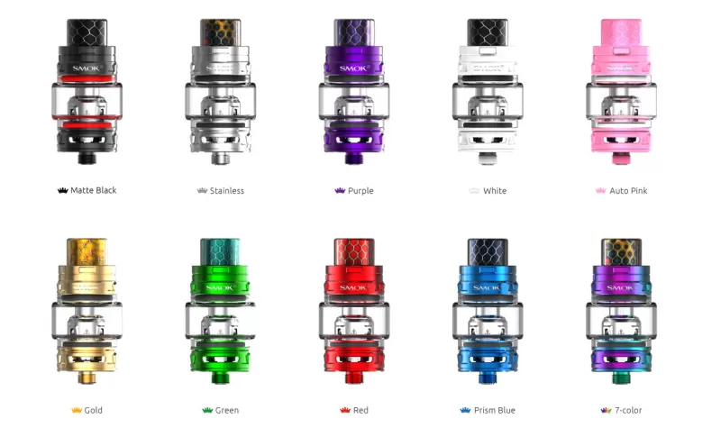 SMOK TFV12 Baby Prince Tank Atomizer -4.5ML - Matte Black - Image 3