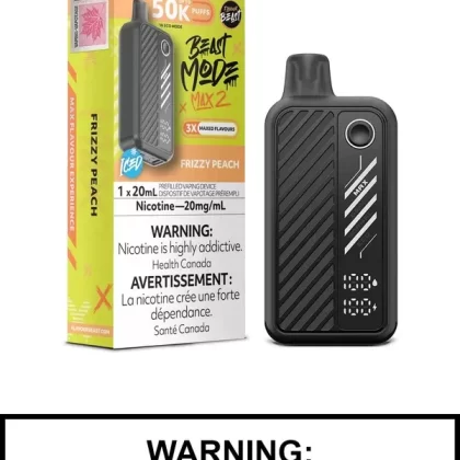 Frizzy Peach Iced Flavour Beast Beast Mode Max 2 Disposable Vape