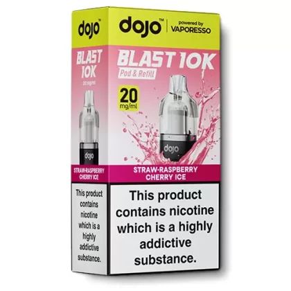 Straw-Raspberry Cherry Ice Pod & Refill by Dojo Blast 10k - 20 mg/ml