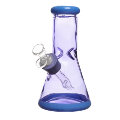 8" 7mm Clear Glass Bong