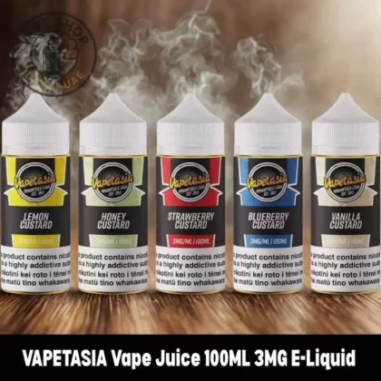VAPETASIA Vape Juice 100ML 3MG E-Liquid in Dubai UAE - Iced Blackberry Lemonade, Iced Blue Razz (AAF39C)