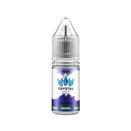 WGA Crystal Berry Crush Saltnic Vape Juice - 10 Pack - 20mg