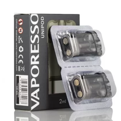 VAPORESSO XTRA REPLACEMENT PODS - 0.8ohm MESHED UNIPOD, 1.2ohm UNIPOD; 1 PCS, Pack Of 2