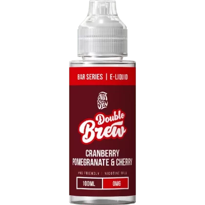 Ohm Brew Double Brew 100ml Shortfill E-Liquid Cranberry Pomegranate & Cherry