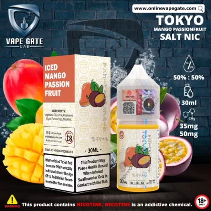 Tokyo Iced Mango Passionfruit Saltnic 30ml - 20 mg / 30 ml