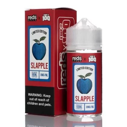 7 Daze Reds Apple x Keep It 100 - Slapple (No Nicotine) - Slapple Iced