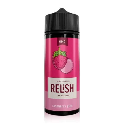 Raspberry Gum 100ml Shortfill By Relish - Vape Store