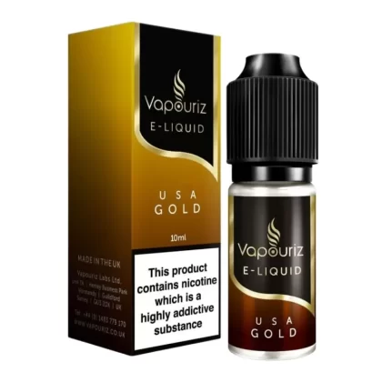 USA Gold Tobacco E-Liquid by Vapouriz (10ml) - Vapekit Co
