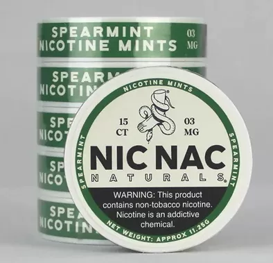 Buy Nic Nac Spearmint 3mg Non Tobacco Nicotine Pouch Online