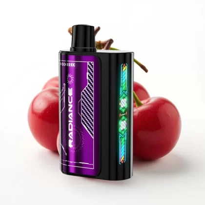 JNR Radiance 31000 Puffs Baya Cereza 28ml Pantalla Inteligente Doble Malla - Fumotvapemexico